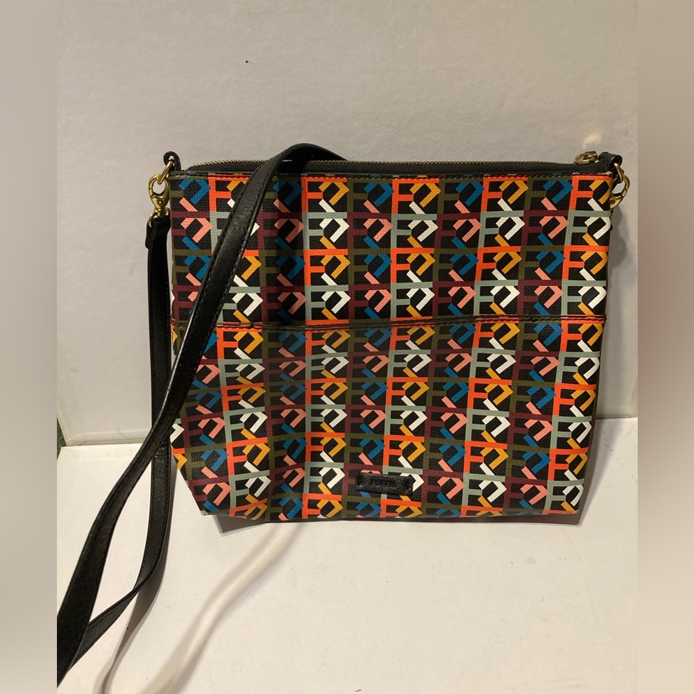 Fossil Fiona Retro Large Crossbody PVC 12x10